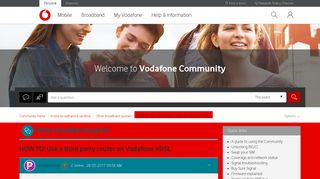 HOW TO: Use a third party router on Vodafone VDSL - Community home