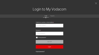 My Vodacom - Login,Register,Upgrade,Buy Data Bundles | Vodacom