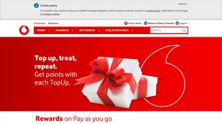 Rewards on Pay as you go | Vodafone