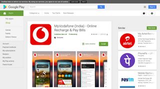 MyVodafone (India) - Online Recharge & Pay Bills - Apps on Google ...