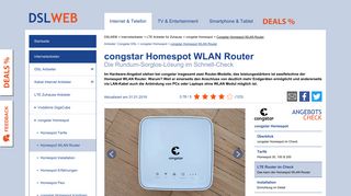 congstar Homespot WLAN Router - der LTE Router von Alcatel im Check
