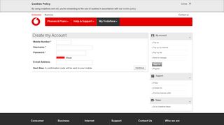 Vodafone Malta - Online Registration