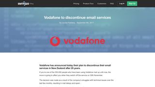 Vodafone to discontinue email services - SMTP2GO
