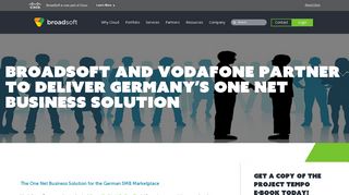 BroadSoft and Vodafone Partner to Deliver Germany's One Net ...