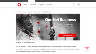 One Net Business | Cellphone, Landline & Video | Vodacom
