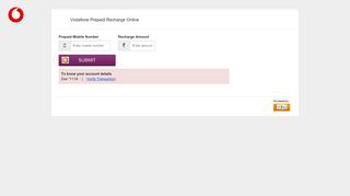 Vodafone Prepaid Recharge Online - BillDesk