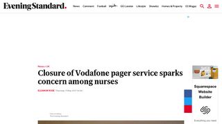 Closure of Vodafone pager service sparks concern among nurses ...