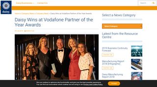 Daisy Wins at Vodafone Partner of the Year Awards | Daisy Group