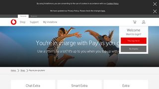 Pay as you go plans from €20 a month | Vodafone