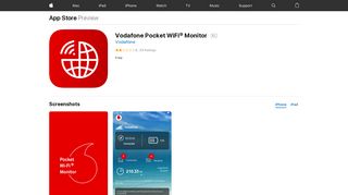 Vodafone Pocket WiFi® Monitor on the App Store - iTunes - Apple