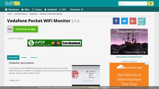 Vodafone Pocket WiFi Monitor 2.1.5 Free Download