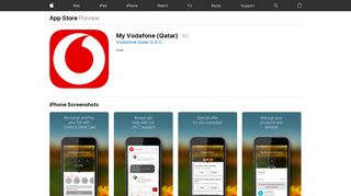 My Vodafone (Qatar) on the App Store - iTunes - Apple