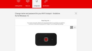 Vodafone R216/Windows 10 - Change name and password for your ...