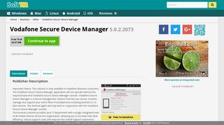 Vodafone Secure Device Manager Free Download