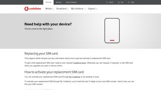 Swap Your Sim and Keep Your Number | Vodafone Australia