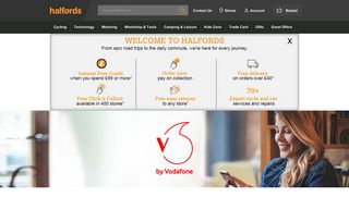 Halfords Advice Centre | V by Vodafone
