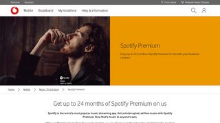 Spotify Premium - enjoy the latest music with Vodafone