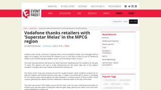 Vodafone thanks retailers with 'Superstar Melas' in the MPCG region ...