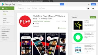 Vodafone Play -Movies TV Shows Live TV Videos Free - Apps on ...