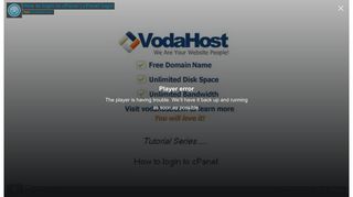How to login to cPanel | cPanel login from VodaHost.com on Vimeo
