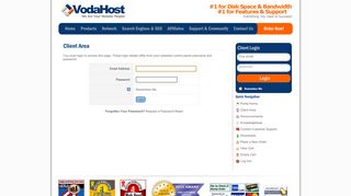 VodaHost - Client Area