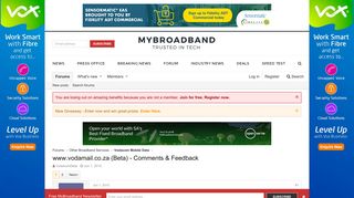 www.vodamail.co.za (Beta) - Comments & Feedback | MyBroadband