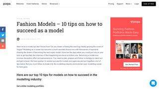 Fashion Models - 10 tips on how to succeed as a model – The Pixpa ...