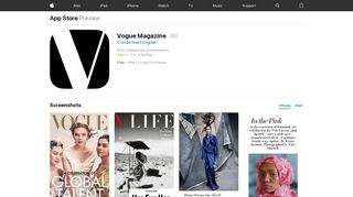 Vogue Magazine on the App Store - iTunes - Apple
