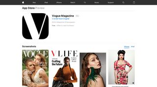 Vogue Magazine on the App Store - iTunes - Apple