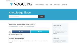 How to set up webview on VoguePay - VoguePay