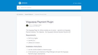 Voguepay Payment Plugin | J2Store Help Center