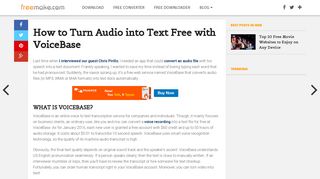 How to Convert Audio to Text Free with VoiceBase - Freemake