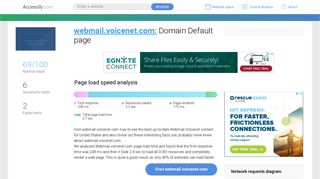 Access webmail.voicenet.com. Domain Default page
