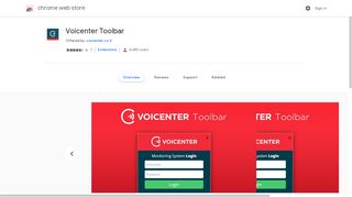 Voicenter Toolbar - Google Chrome