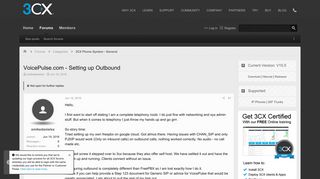 VoicePulse.com - Setting up Outbound | 3CX - Software Based VoIP ...