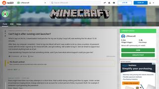 Can't log in after running void launcher? : Minecraft - Reddit