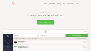 Email Finder - Find anyone's email address — Norbert