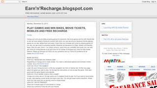 Earn'n'Recharge.blogspot.com: PLAY GAMES AND WIN BIKES ...