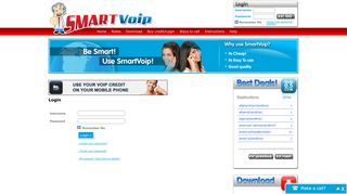 Login - SmartVoip | The smart way to save on your calls!
