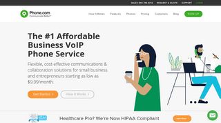 VOIP Business Phone Service & Business Phone Systems | Phone.com
