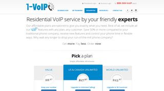 Residential VoIP Phone Service | 1-VoIP
