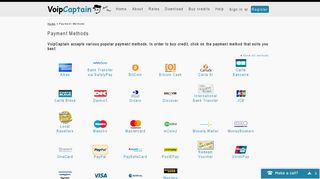 Payment Methods - VoipCaptain | Cheapest rates, Ahoy!