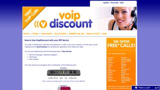How to Use VoipDiscount with your SIP device - VoipDiscount | Free ...