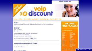 Contact - VoipDiscount | Free Calls and SMS
