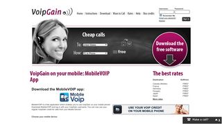 VoipGain on your mobile: MobileVOIP App - VoipGain | For the ...