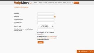 Register - VoipMove | The cheapest Voip provider you will find