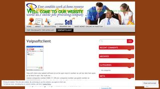 Voipsoftclient | Well come to our website