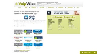 VoipWise Mobile apps - VoipWise Free Calls