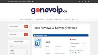 VOIS Home Phone Reviews | gonevoip.ca