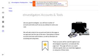 eInvestigators Accounts & Tools: eInvestigators Headquarters